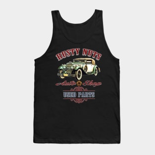 Men's Rusty Nuts Tee Auto Shop Classic Car Tank Top